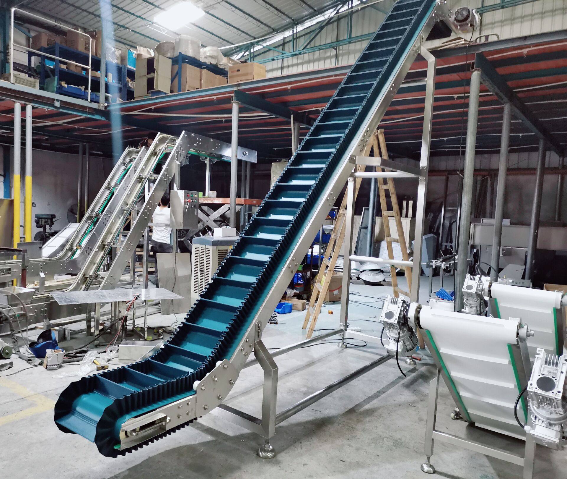 PVC belt industrial Inclined Conveyor